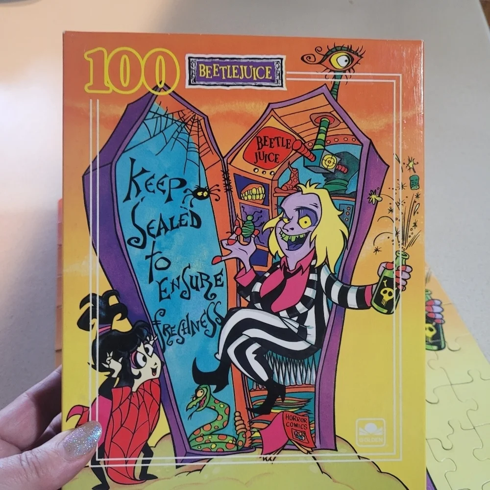 VTG 1990 Beetlejuice 100 Piece Jigsaw Puzzle Complete